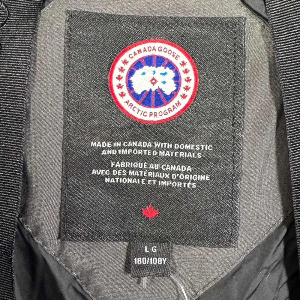 Canada Goose MacMillan Parka Mens L Granite Grey Down Filled Hooded 2080M